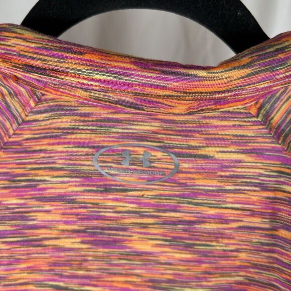 Under Armour USA Jacket Women's Small Orange 1/2 Zip Lightweight Pullover - Picture 9 of 9